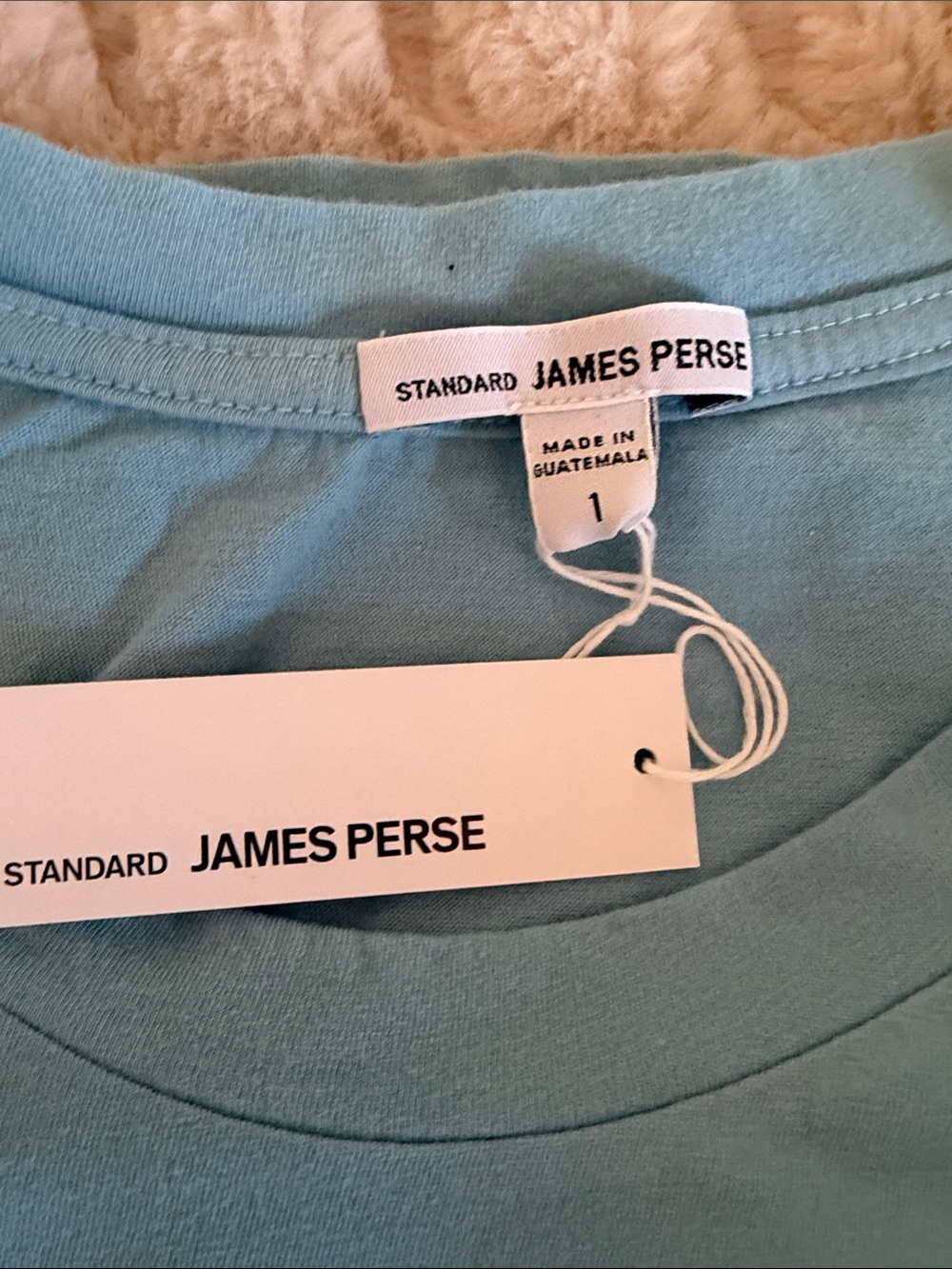 NWT James Perse Vintage Little Boy Classic Crewneck Women's Tee size 1 (S) - Picture 2 of 2